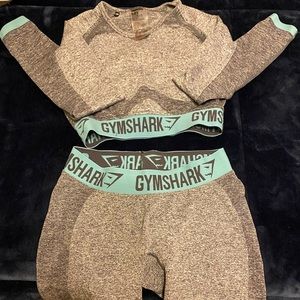 Gymshark flex shorts and long sleeve top